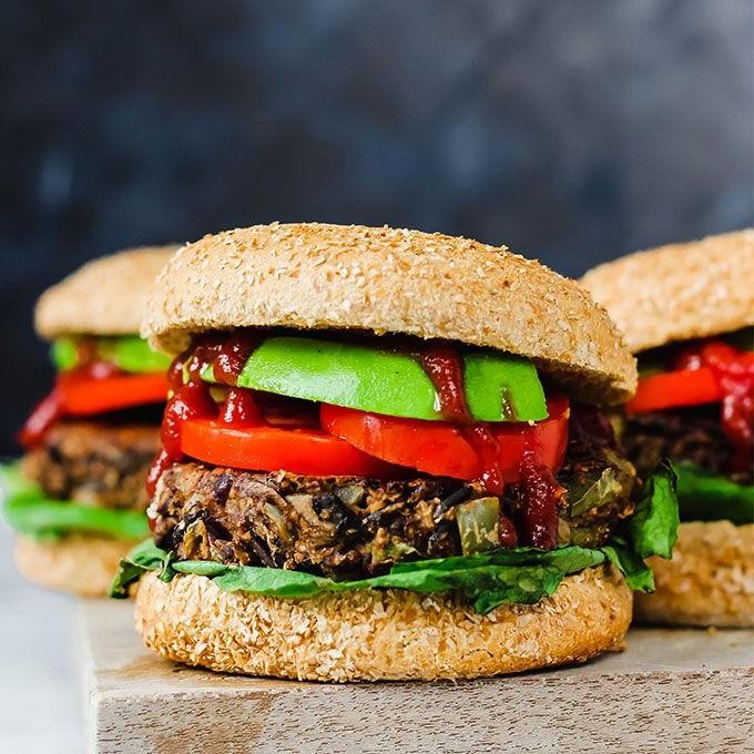 Savory Wild Rice and Mushroom Burgers