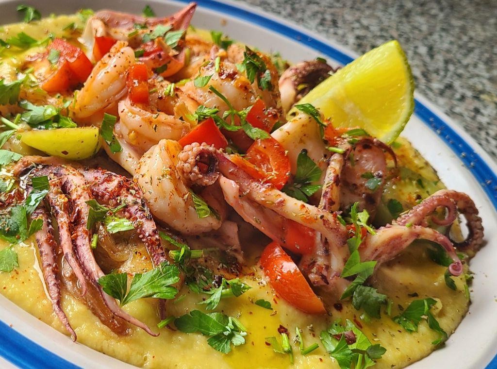 Seafood Ghallaba with Shrimp and Calamari