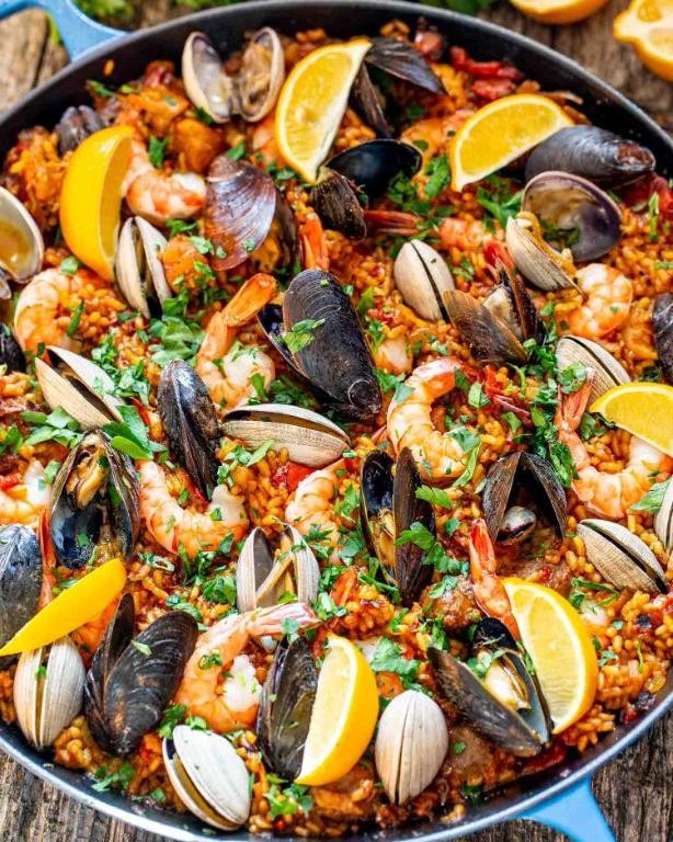 Seafood Paella with Arborio Rice