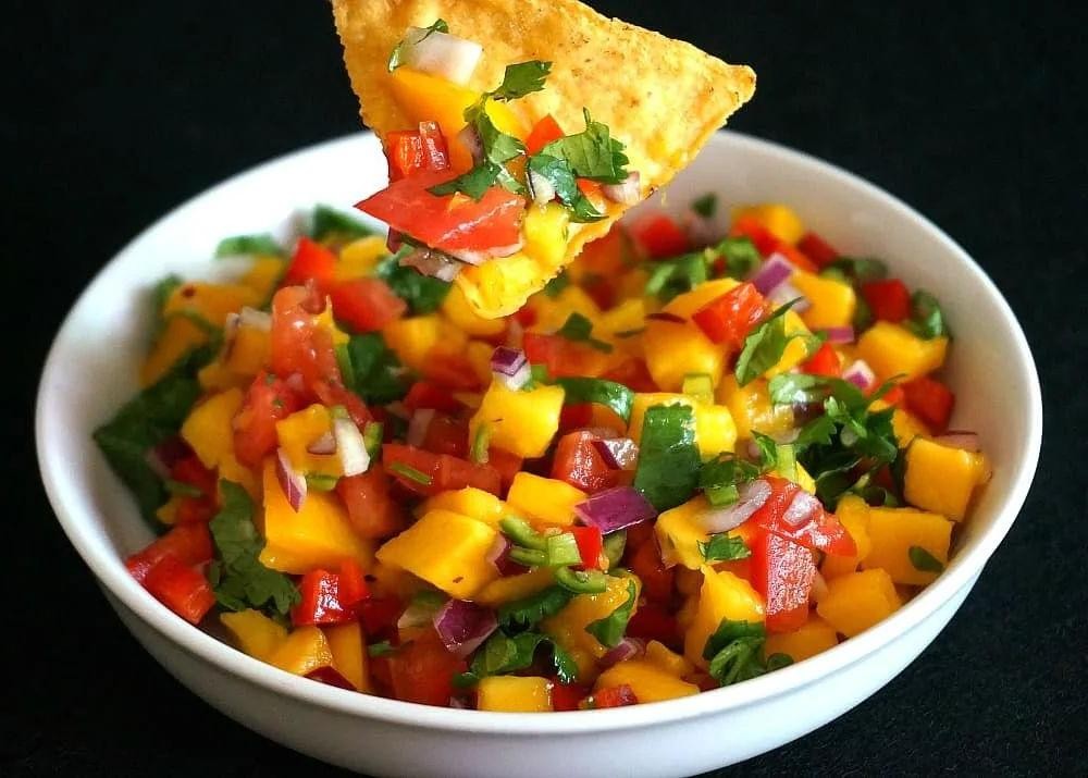 Serrano Pepper and Mango Salsa