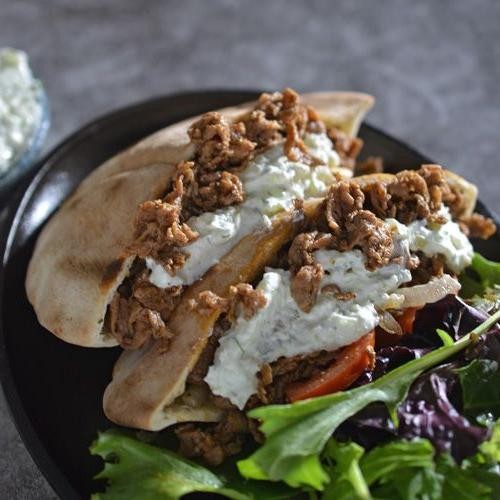 Shaved Beef Gyro Sandwich