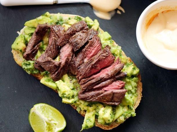 Shaved Beef and Avocado Sandwich