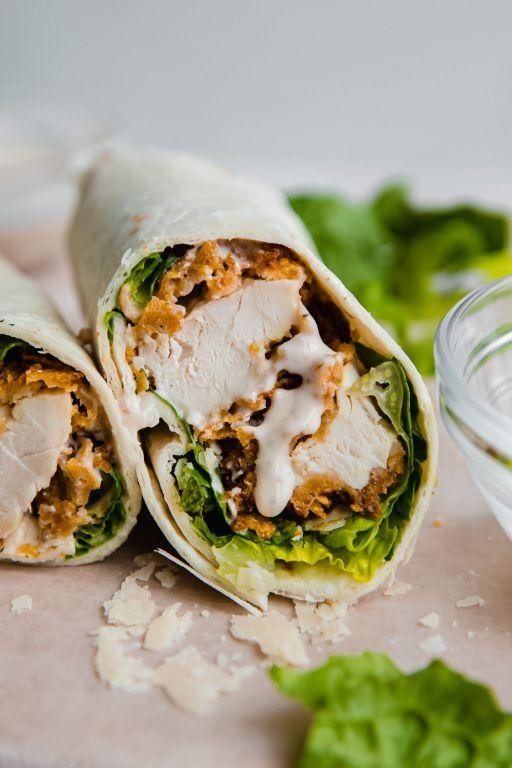 Shaved Chicken Caesar Wrap