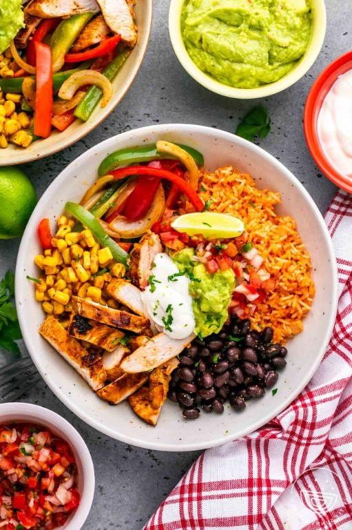 Shaved Chicken Fajita Bowl