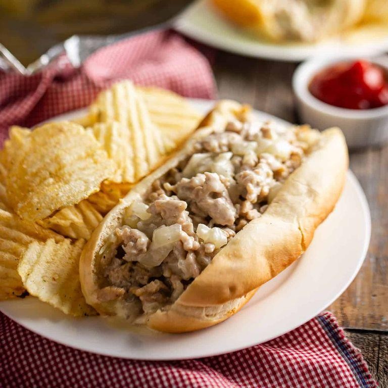 Shaved Chicken Philly Cheesesteak