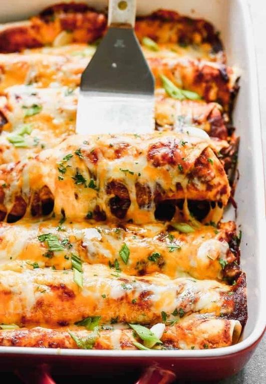 Shredded Beef Enchiladas
