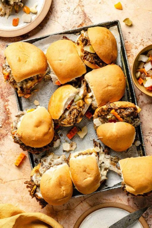 Shredded Beef Sliders