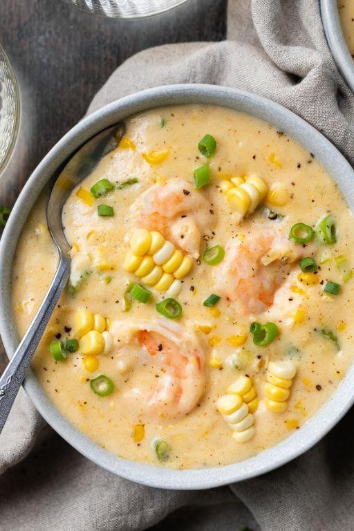 Shrimp and Corn High Protein Soup