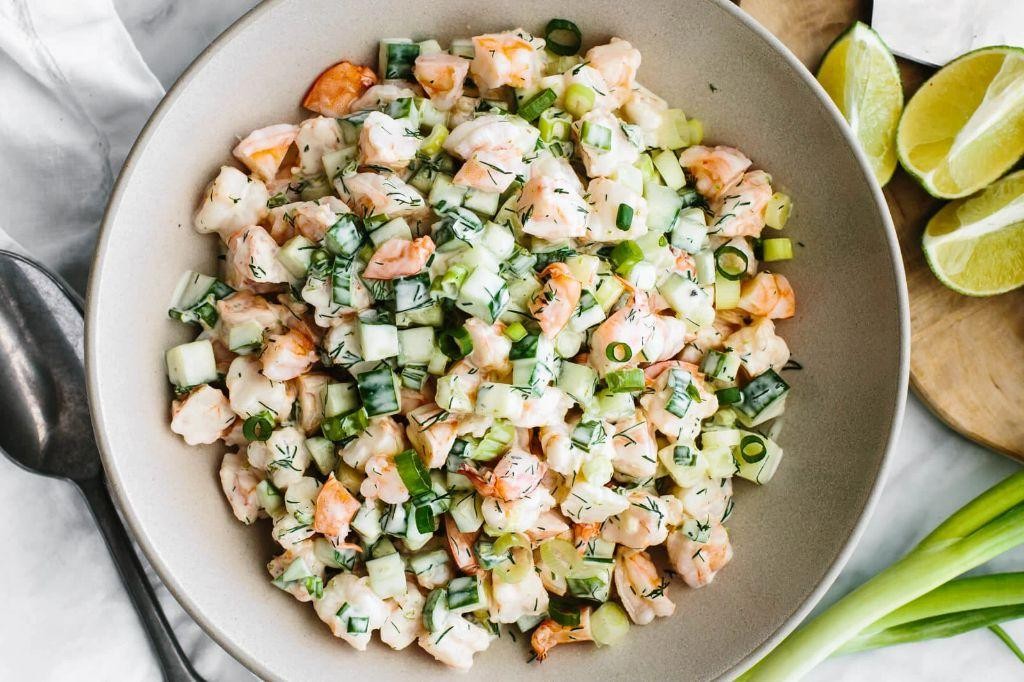 Shrimp and Cucumber Salad with Dill