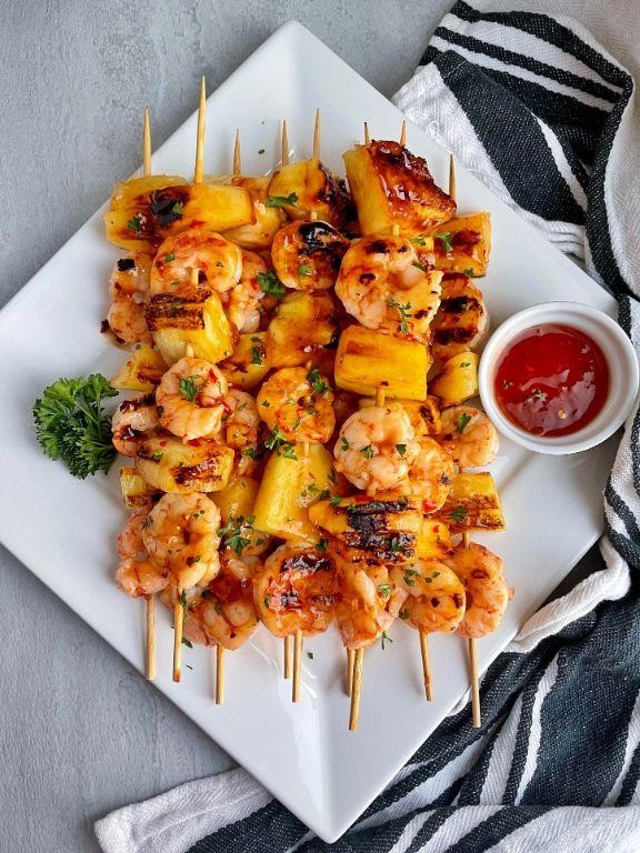 Shrimp and Pineapple Kabobs