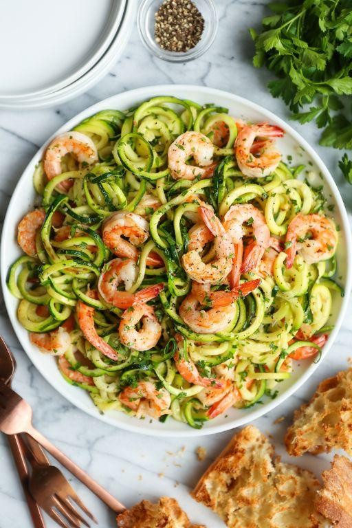 Shrimp and Zucchini Noodles