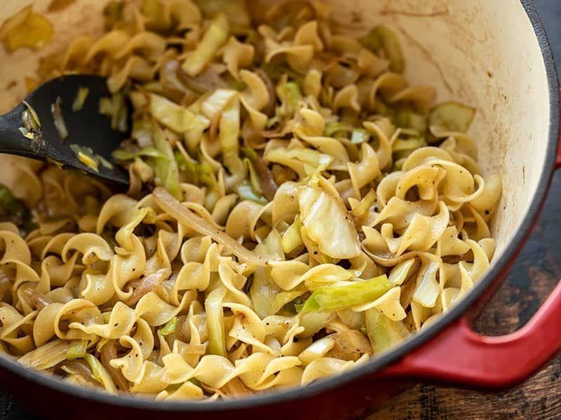 Simple Cabbage and Noodles