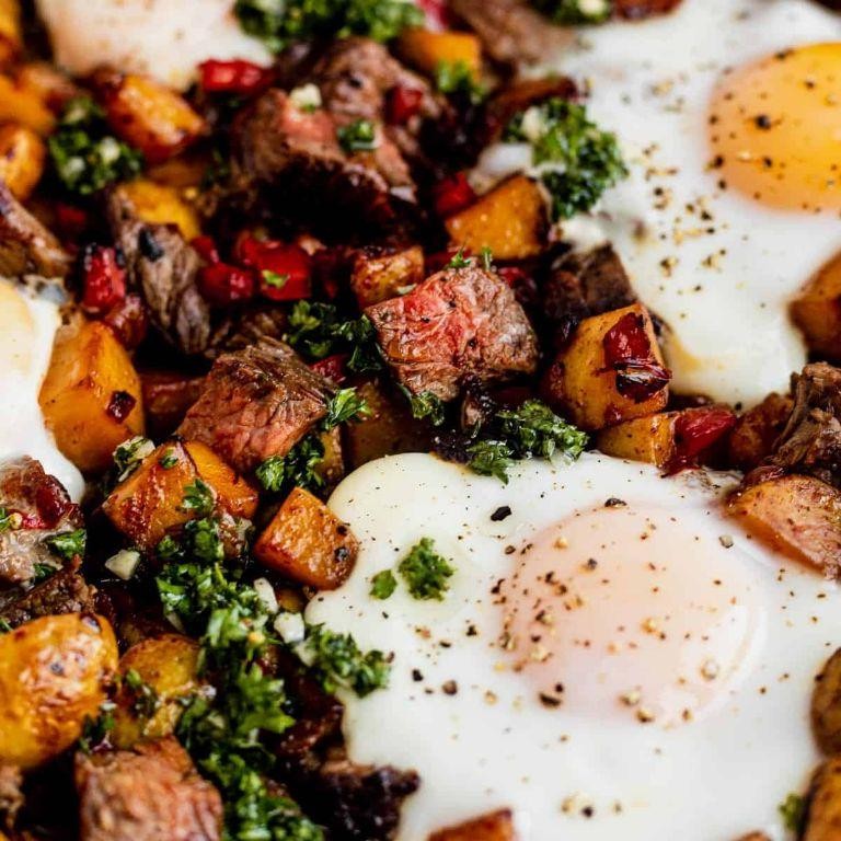 Sirloin Cube and Potato Hash