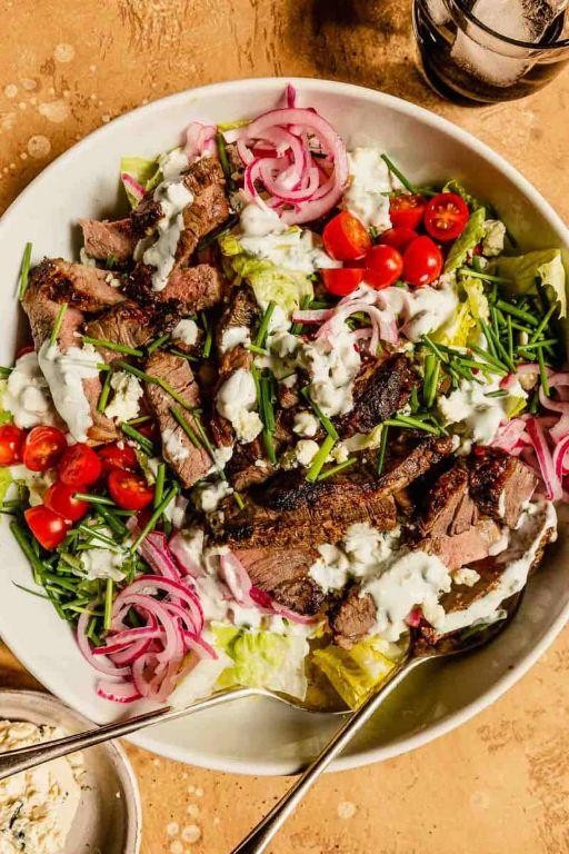 Sirloin Tip Steak Salad with Blue Cheese