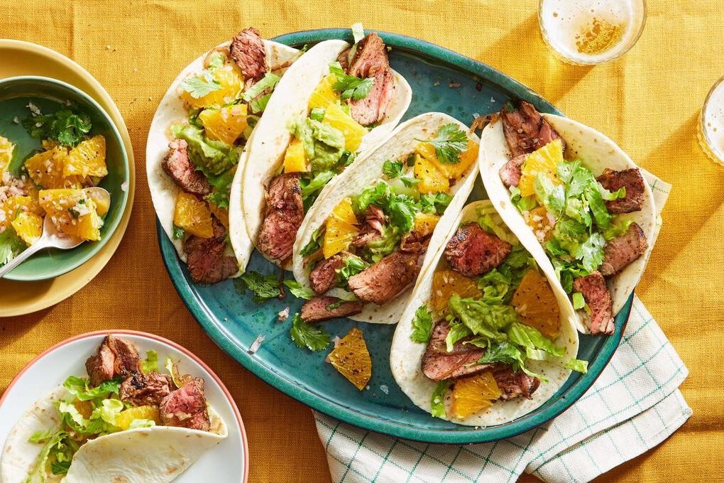 Sirloin Tip Steak Tacos with Fresh Salsa