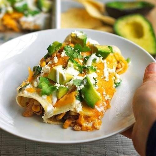 Skinny Chicken Enchiladas