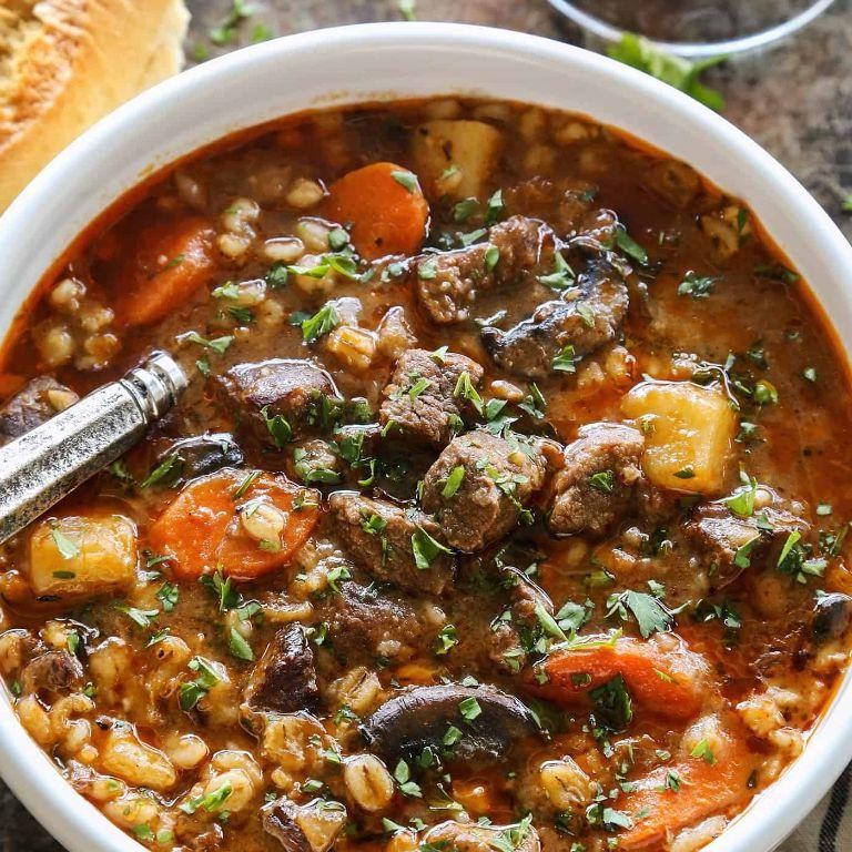 Slow Cooker Beef Tips with Barley