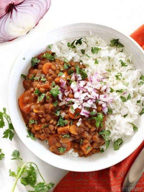 Slow Cooker Coconut Curry Lentils
