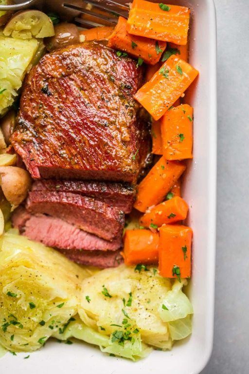 Slow Cooker Corned Beef with Brown Sugar Glaze