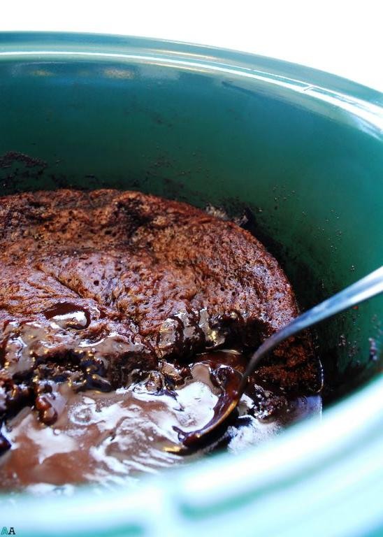 Slow Cooker Gluten Free Chocolate Lava Cake