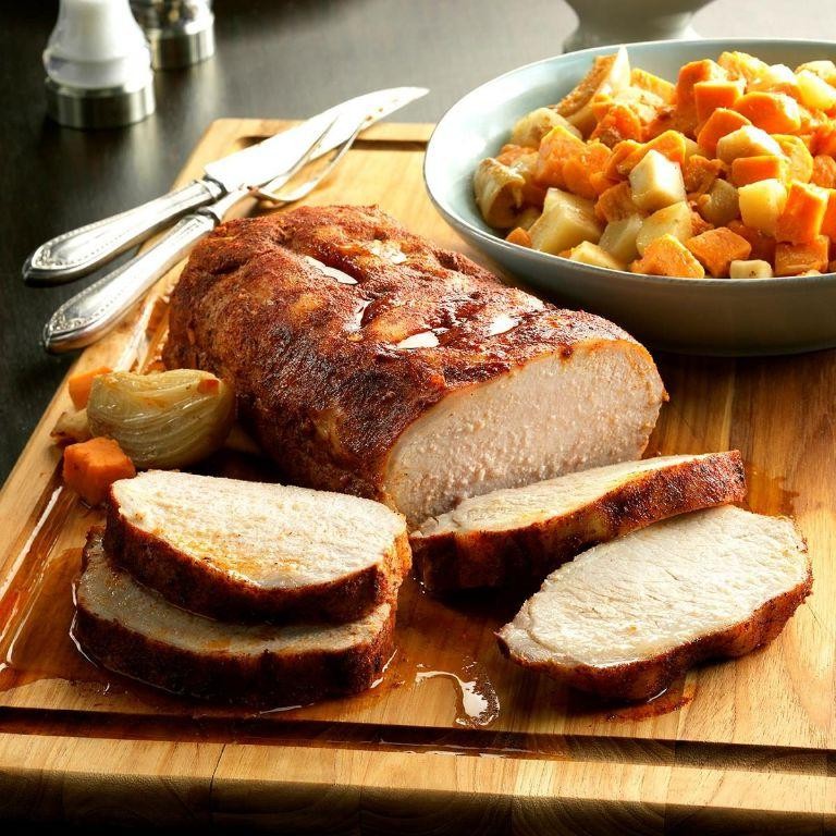 Slow Cooker Pork Loin with Root Vegetables