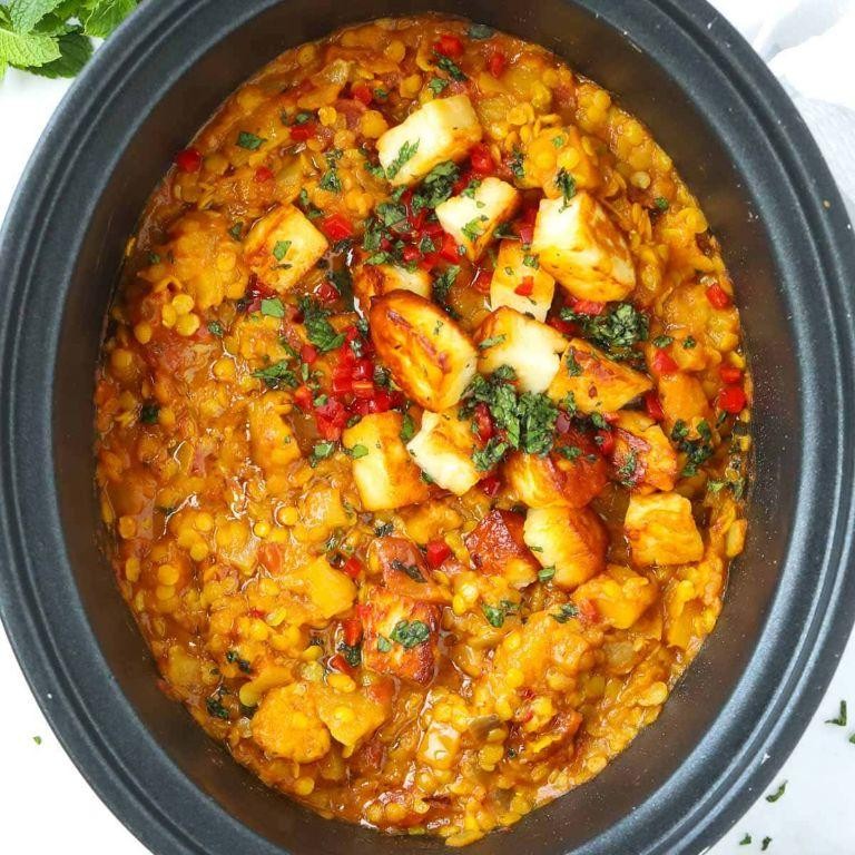 Slow Cooker Spicy Lentil Dal