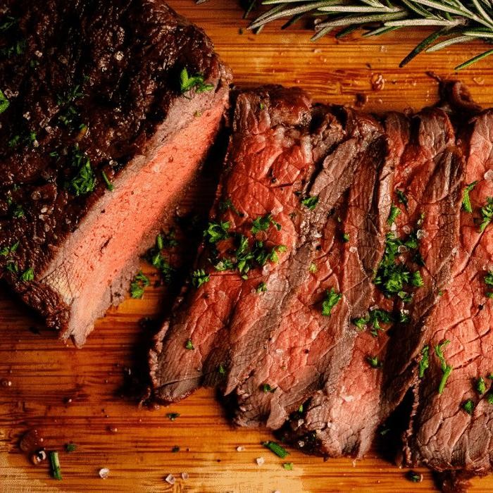 Smoked London Broil with BBQ Rub