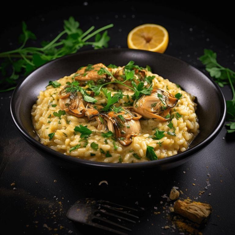 Smoked Oyster and Bacon Risotto