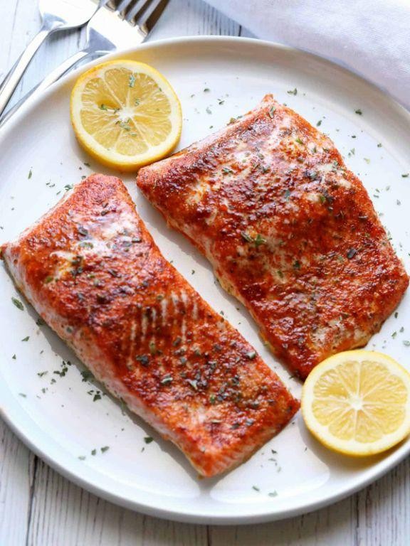Smoked Paprika Salmon Steak