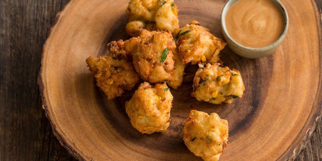 Smoky Bacon and Clam Fritters