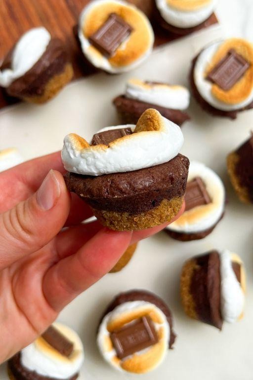 Smores Mini Brownie Bites