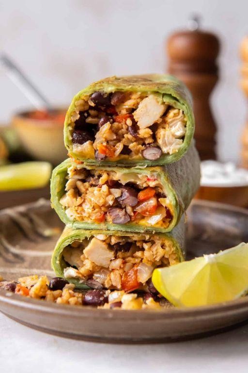 Southwest Chicken and Black Bean Wrap
