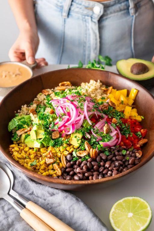 Southwestern Corn Salad with Chipotle Dressing