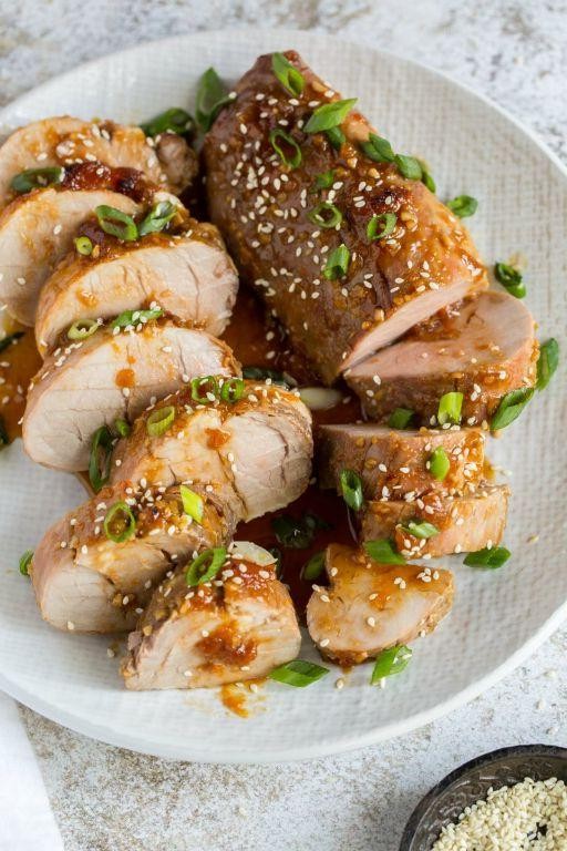 Soy Ginger Glazed Pork Tenderloin