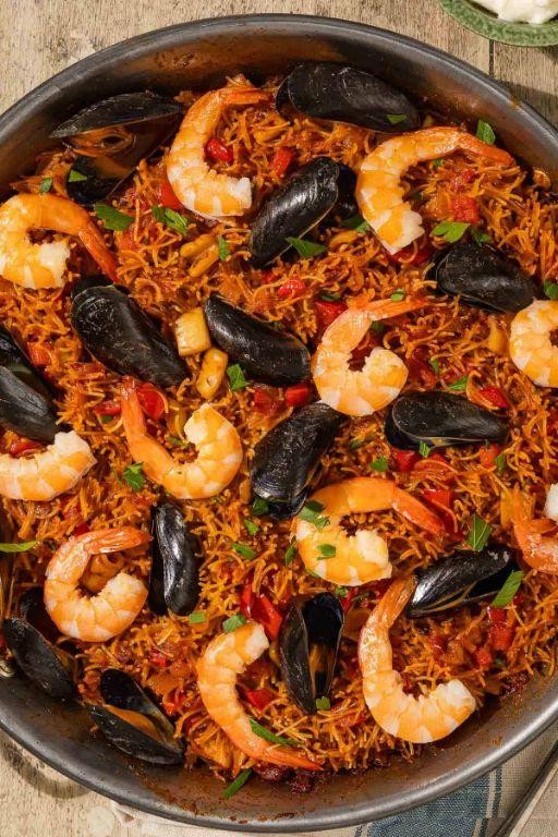 Spanish Seafood Fideua