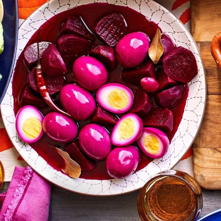 Spicy Beet Pickled Eggs