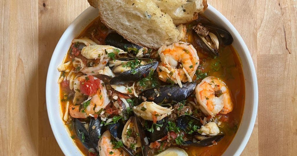 Spicy Bouillabaisse with Chorizo