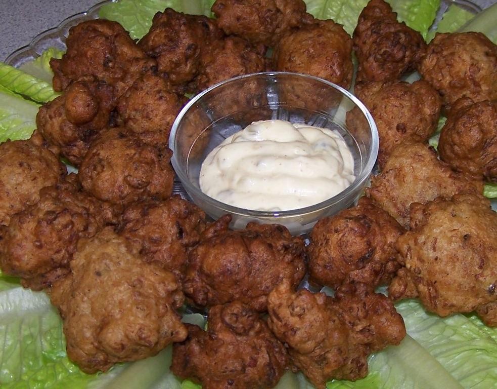 Spicy Cajun Clam Fritters