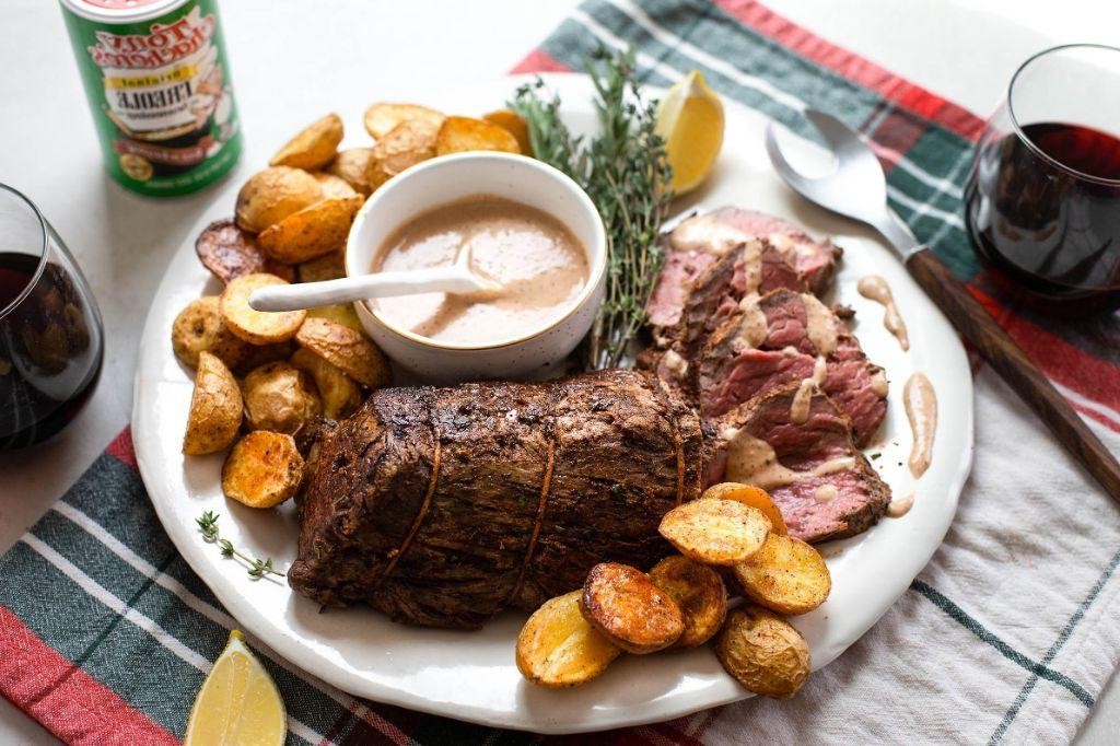 Spicy Cajun Rib Roast with Remoulade Sauce