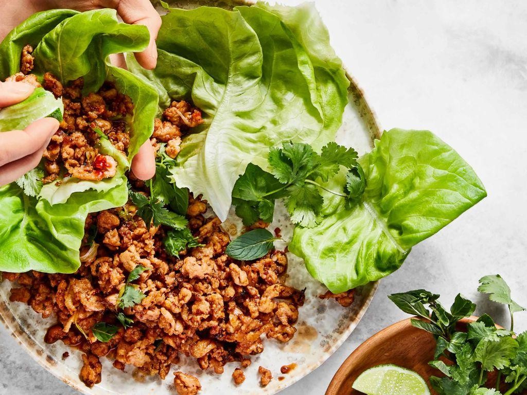 Spicy Chicken Lettuce Wraps