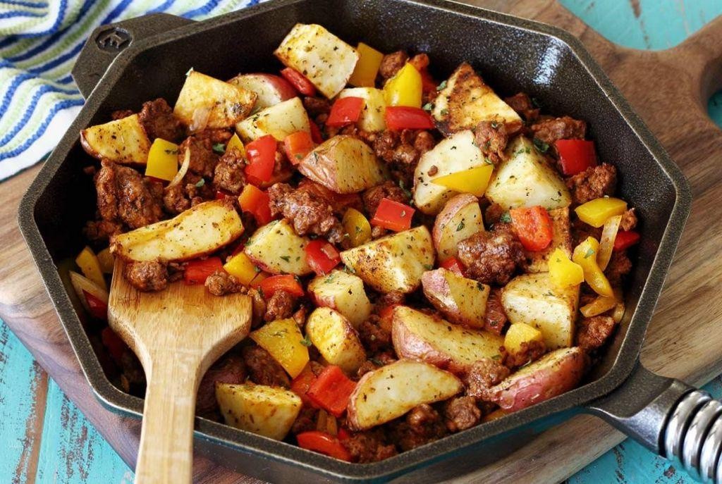 Spicy Chorizo and Potato Skillet