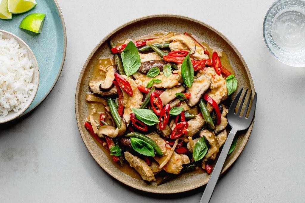 Spicy Coconut Milk Chicken Stir Fry