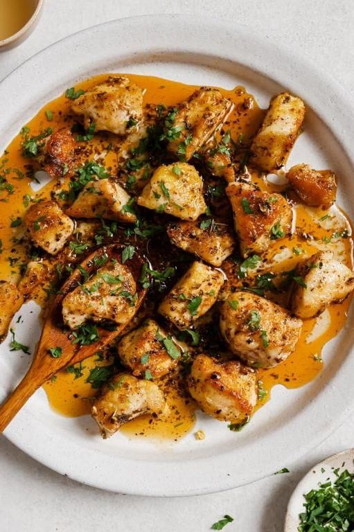 Spicy Garlic Butter Chicken Bites