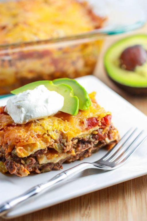 Spicy Ground Turkey Taco Bake