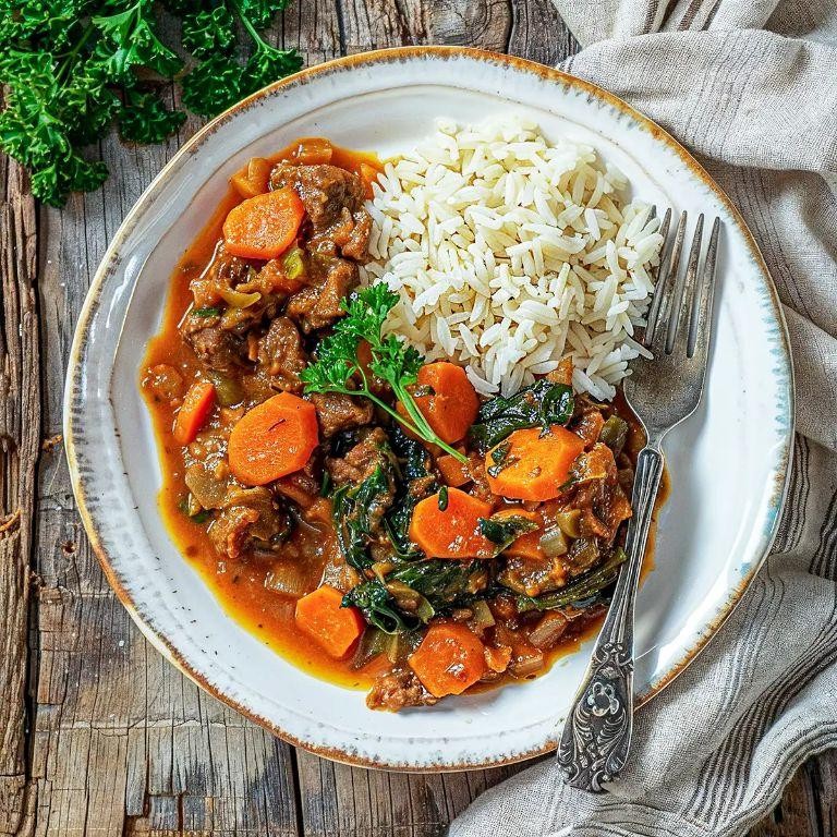 Spicy Haitian Legume with Goat Meat