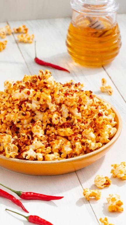 Spicy Honey Butter Popcorn