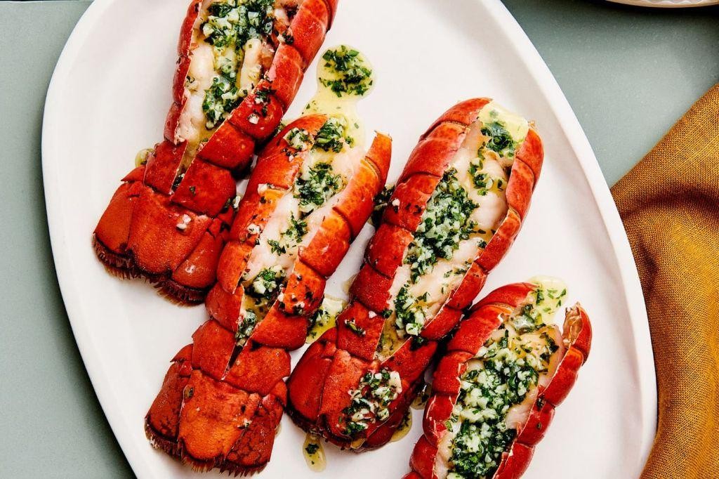 Spicy Oven Baked Lobster Tails