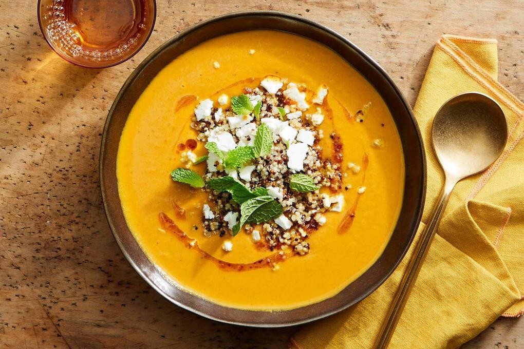 Spicy Ras El Hanout Carrot Soup