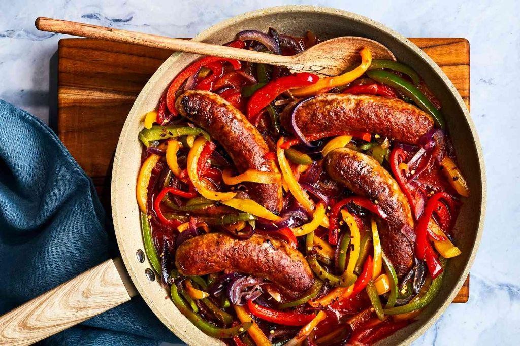Spicy Sausage and Pepper Saute