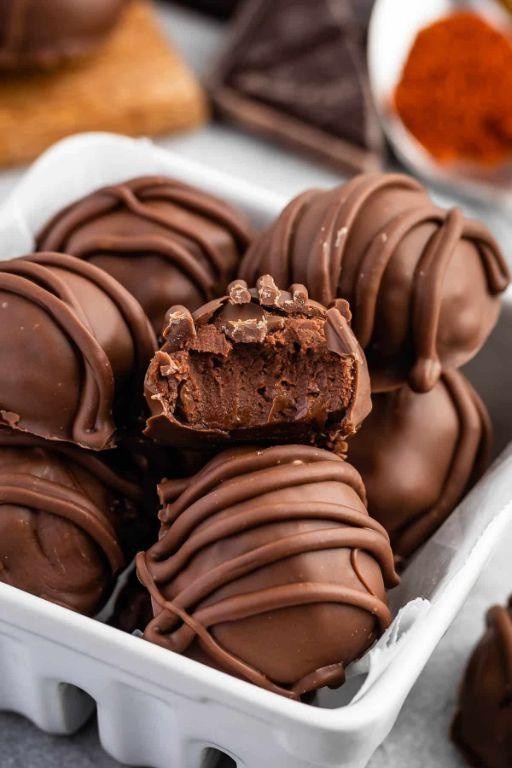 Spicy Serrano Pepper Chocolate Truffles